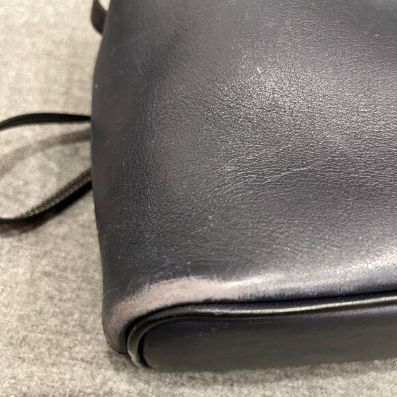 Celine Leather Soft Cube Crossbody Bag Navy and Black - Picture 8 of 14